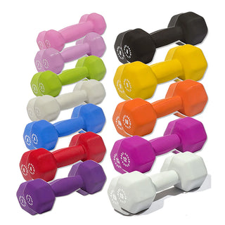 Body-Solid Tools BSTNDS164 Neoprene Dumbbells, 1-15 b. Neoprene Dumbbell Set