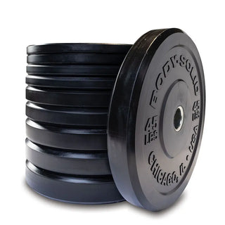 Body-Solid Tools OBPX260 Chicago Extreme Black Bumper Plates