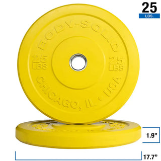 Body-Solid Tools OBPXC260 Chicago Extreme Colored Bumper Plates