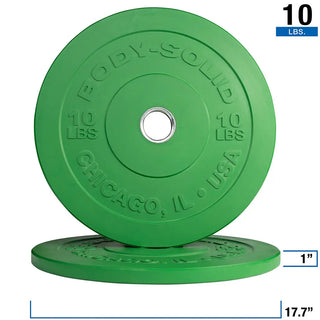 Body-Solid Tools OBPXC260 Chicago Extreme Colored Bumper Plates