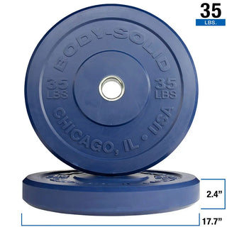 Body-Solid Tools OBPXC260 Chicago Extreme Colored Bumper Plates