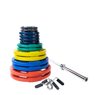 Body-Solid Tools ORC300S ORC Rubber Color Grip 2" Olympic Weight Set 