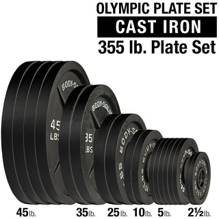 Body-Solid Tools OSB355 OPB Cast Iron 2`` Olympic Plate Set 
