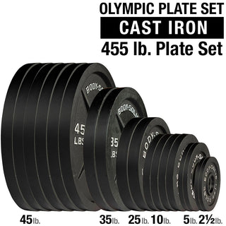 Body-Solid Tools OSB455 OPB Cast Iron 2" Olympic Plate Set