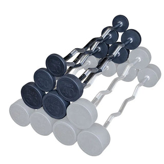 Body-Solid Tools SBZS200 Fixed-Weight EZ Curl Barbell Set of 5