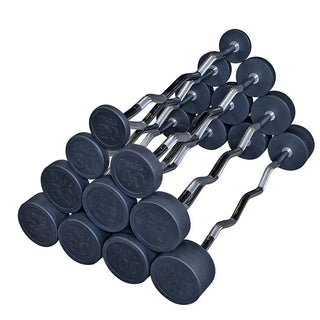 Body-Solid Tools SBZS650 Fixed-Weight EZ Curl Barbells