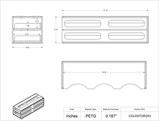 Poltex Cold Storage Rack - 4 Boxes Deep