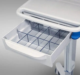 Capsa Healthcare 207010/270102 SlimCart Ultra-Lightweight Compact Profile Documentation Cart w/ 4” Casters