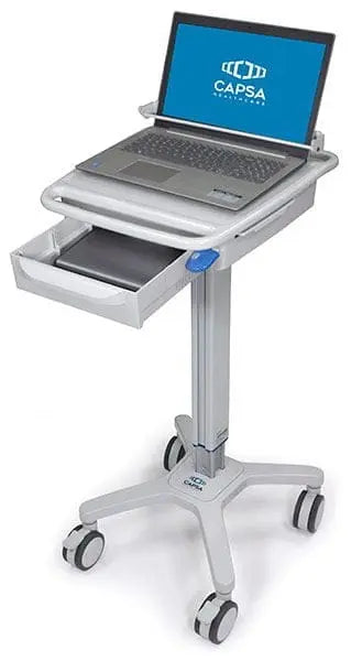 Capsa Healthcare 207010/270102 SlimCart Ultra-Lightweight Compact Profile Documentation Cart w/ 4” Casters