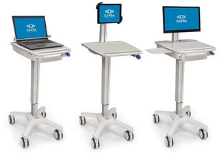 Capsa Healthcare 207010/270102 SlimCart Ultra-Lightweight Compact Profile Documentation Cart w/ 4” Casters
