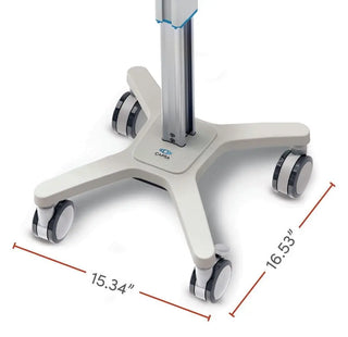 Capsa Healthcare 207010/270102 SlimCart Ultra-Lightweight Compact Profile Documentation Cart w/ 4” Casters