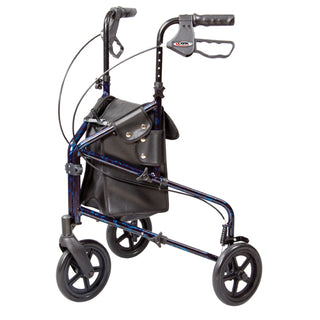 Carex FGA333 Trio Roller Walker with a bag on a white background
