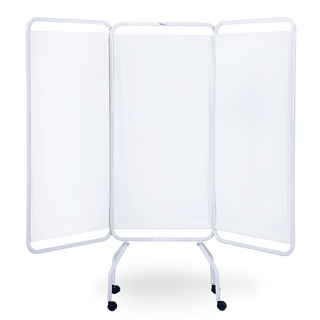 Champion Manufacturing 3139 Privess Basic 3-Panel Steel Frame Folding Screen - Sure-Chek Color Vinyl