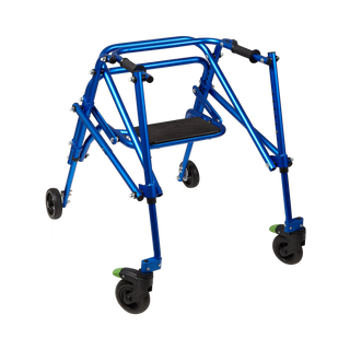 Circle Specialty KLIP Gait Trainer with Seat KP5XX walker with wheels on a white background
