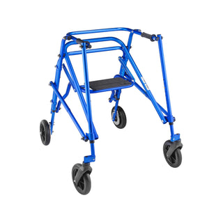 Circle Specialty KLIP KP5XX Lightweight Gait Trainer, with 8" Wheels and Flip-Up Seat on a white background