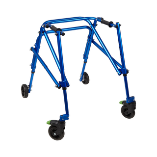 Circle Specialty KLIP Lightweight Gait Trainer KP4XX walker with wheels on a white background