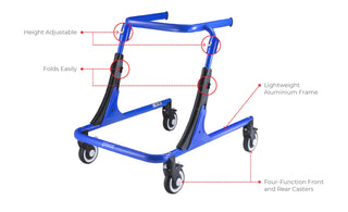 Circle Specialty Pivot Gait Trainer on a white background
