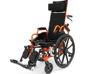 Circle Specialty Ziggo Pro Reclining Wheelchair reclined position detail view