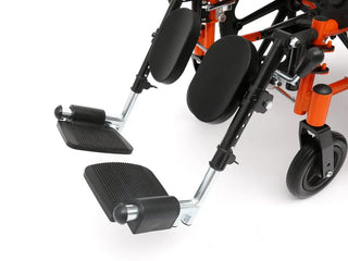 Circle Specialty Ziggo Pro Reclining Wheelchair armrest and control detail view