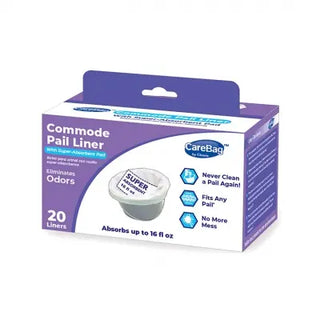 Clarke Healthcare C7831738CS18 CareBag Commode Liner, CS/360, Hygienic Bag for Commode Pans