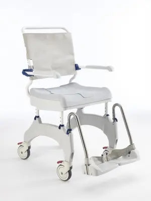 Clarke Healthcare A1641988 Aquatec Ergo Shower Chair with wheels on a white background