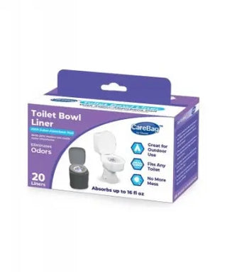 CareBag Toilet Bowl Liner packaging on a white background