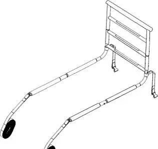 Clarke Healthcare HMR400NW M-Rail Bed Rail