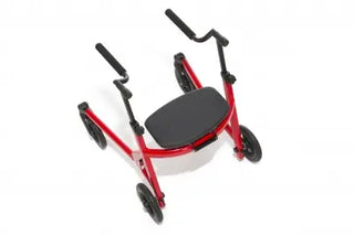 Clarke Healthcare S750 Malte Folding Seat Size 1/2 and 3-4, Padded Seat, Black on a white background