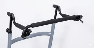 Black Clarke Healthcare S750 Malte Grip Bar, Forward Push Bar on a white background