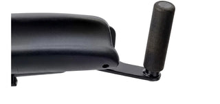 Clarke Healthcare S760 Marcy Forearm Arm Pad with Handle or Grip Balls, Black with a handle on a white background