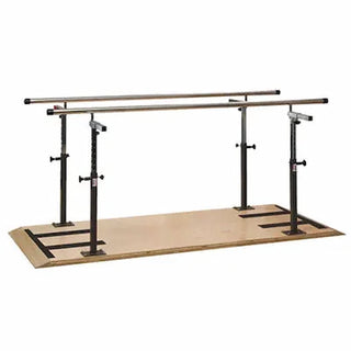 Clinton Industries 10727B Platform Mounted Parallel Bars 12' with Wheelchair Access