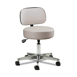 Clinton Industries 2155-21 5-Leg Pneumatic Stool with Backrest 