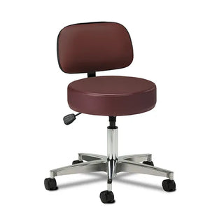 Clinton Industries 2155-21 5-Leg Pneumatic Stool with Backrest 