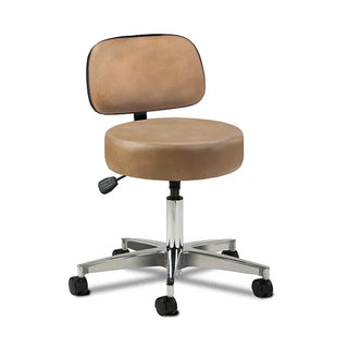 Clinton Industries 2155-21 5-Leg Pneumatic Stool with Backrest 