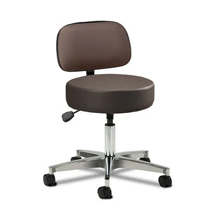 Clinton Industries 2155-21 5-Leg Pneumatic Stool with Backrest 