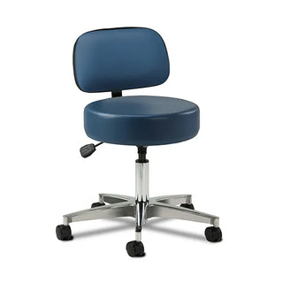 Clinton Industries 2155-21 5-Leg Pneumatic Stool with Backrest 