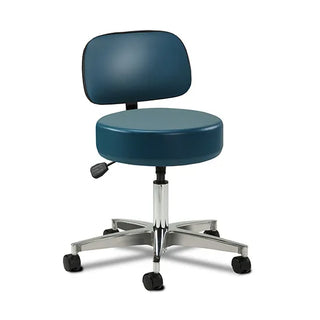 Clinton Industries 2155-21 5-Leg Pneumatic Stool with Backrest 