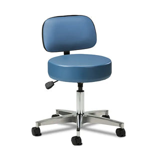 Clinton Industries 2155-21 5-Leg Pneumatic Stool with Backrest 
