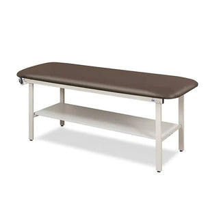 Clinton Industries 3200-27 Alpha Series Flat Top Treatment Table with Full Shelf