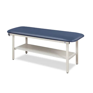 Clinton Industries 3200-27 Alpha Series Flat Top Treatment Table with Full Shelf