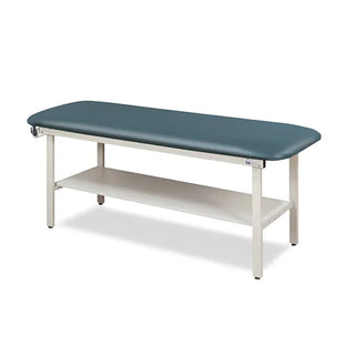 Clinton Industries 3200-27 Alpha Series Flat Top Treatment Table with Full Shelf