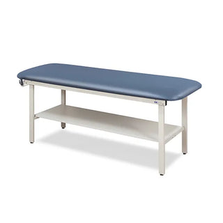 Clinton Industries 3200-27 Alpha Series Flat Top Treatment Table with Full Shelf