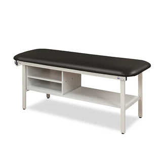 Clinton Industries 3300-27 Alpha Series Flat Top Treatment Table with Shelving – Model 3300