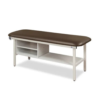 Clinton Industries 3300-27 Alpha Series Flat Top Treatment Table with Shelving – Model 3300