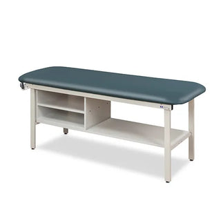 Clinton Industries 3300-27 Alpha Series Flat Top Treatment Table with Shelving – Model 3300
