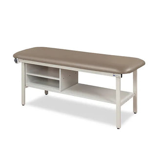 Clinton Industries 3300-27 Alpha Series Flat Top Treatment Table with Shelving – Model 3300