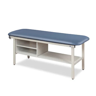 Clinton Industries 3300-27 Alpha Series Flat Top Treatment Table with Shelving – Model 3300