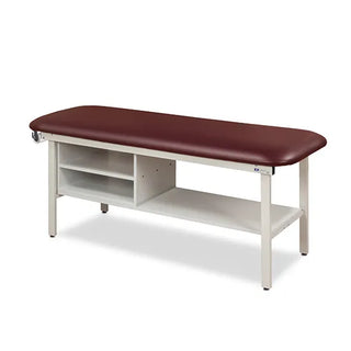 Clinton Industries 3300-27 Alpha Series Flat Top Treatment Table with Shelving – Model 3300