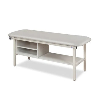 Clinton Industries 3300-27 Alpha Series Flat Top Treatment Table with Shelving – Model 3300