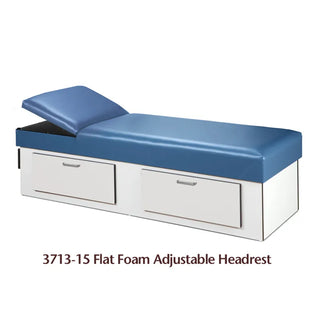 Clinton Industries 3713-10 Upholstered Apron Couch with Double Drawer Storage – Model 3713